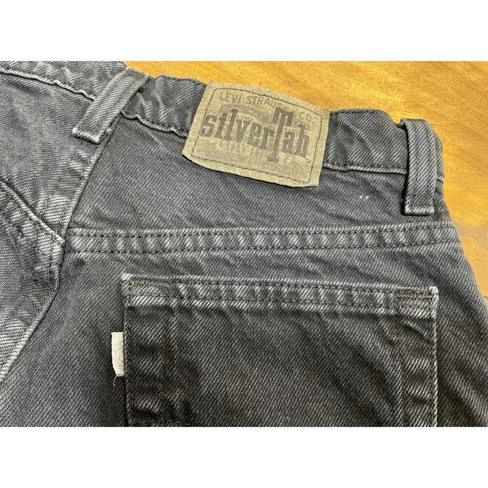 VTG Y2K Levi's Silvertab Jeans Size 28x32 Men's Dark Blue Loose Straight Leg